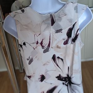 Calvin Klein V Neck Short Sleeve Blouse